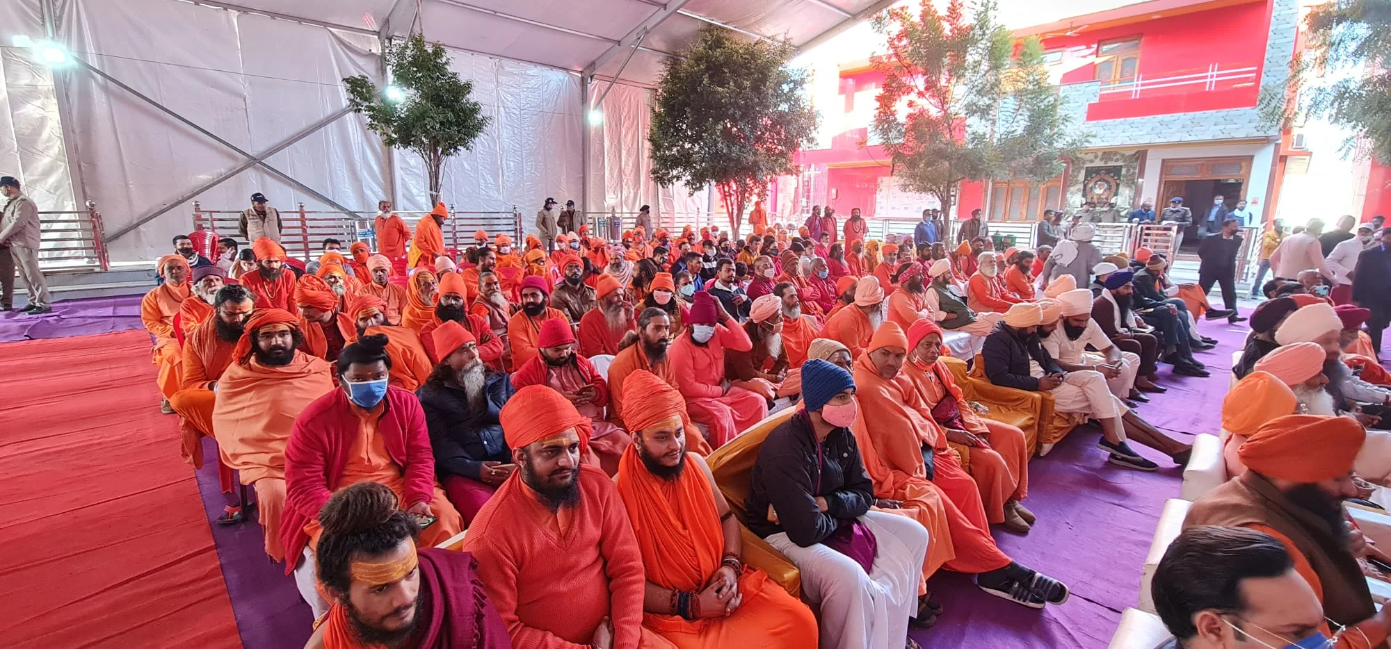 A gathering of the saint community