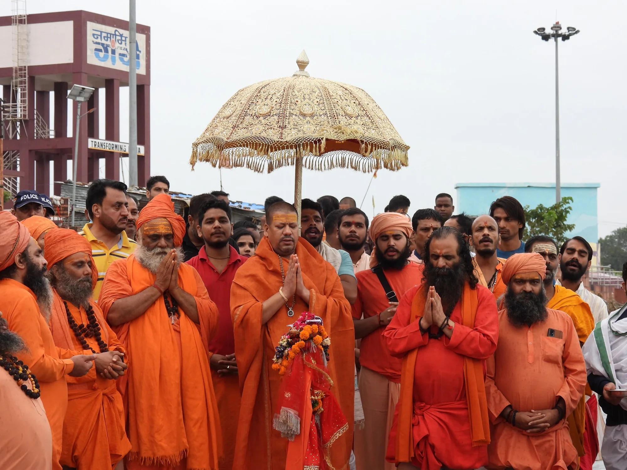 Peshwai procession with the royal umbrella