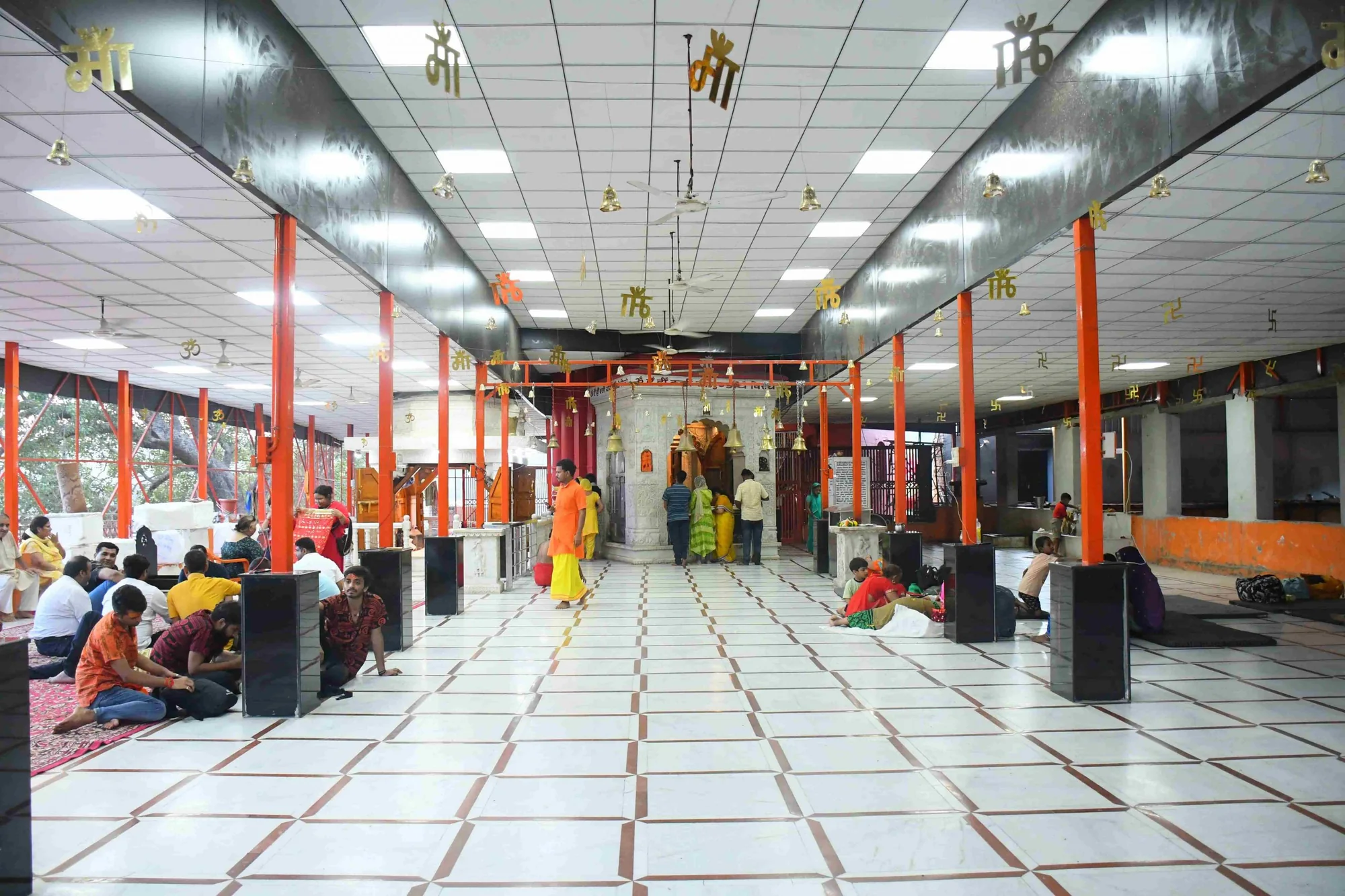 The temple hall